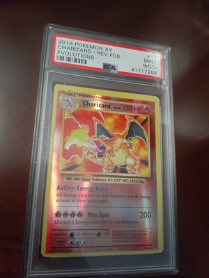 2016 POKEMON XY EVOLUTIONS CHARIZARD REVERSE FOIL HOLO PSA 9 OC ...