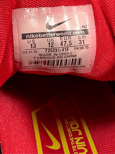 Größe 13 - Herren Nike CJ3 Flyweave Sneaker Schuhe - Bild 10 von 10