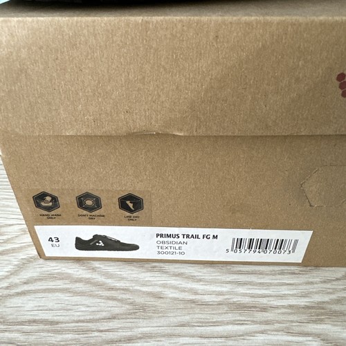Vivobarefoot Primus Trail FG M Obsitian Textile EU 43 US 10 Men's Shoes NWT - Picture 3 of 6