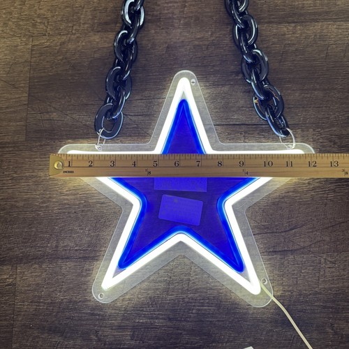 Dallas Cowboys Fan Kette Halskette LED Sterne - Bild 3 von 5