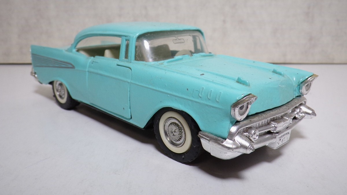 Majorette Chevy Bel Air 57 1957 1:34 Scale Die Cast Car Teal