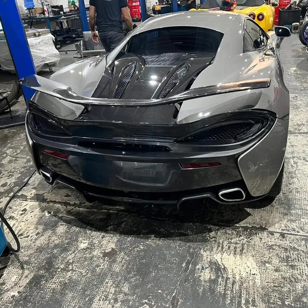 REAL CARBON Rear Trunk Spoiler Racing Wing For McLaren 540C 570S 570GT 2015-2019