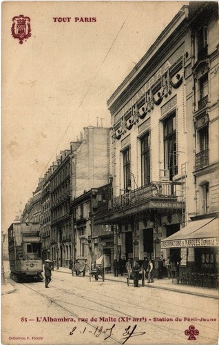 CPA Paris – Inondations Et Tramway à Vapeur Sur Les Quais – Carte Postale Ancienne