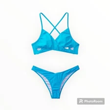 Victoria’s Secret PINK Swim Sexy XS  Cut Out Bikini Top & V Front Bottoms Set