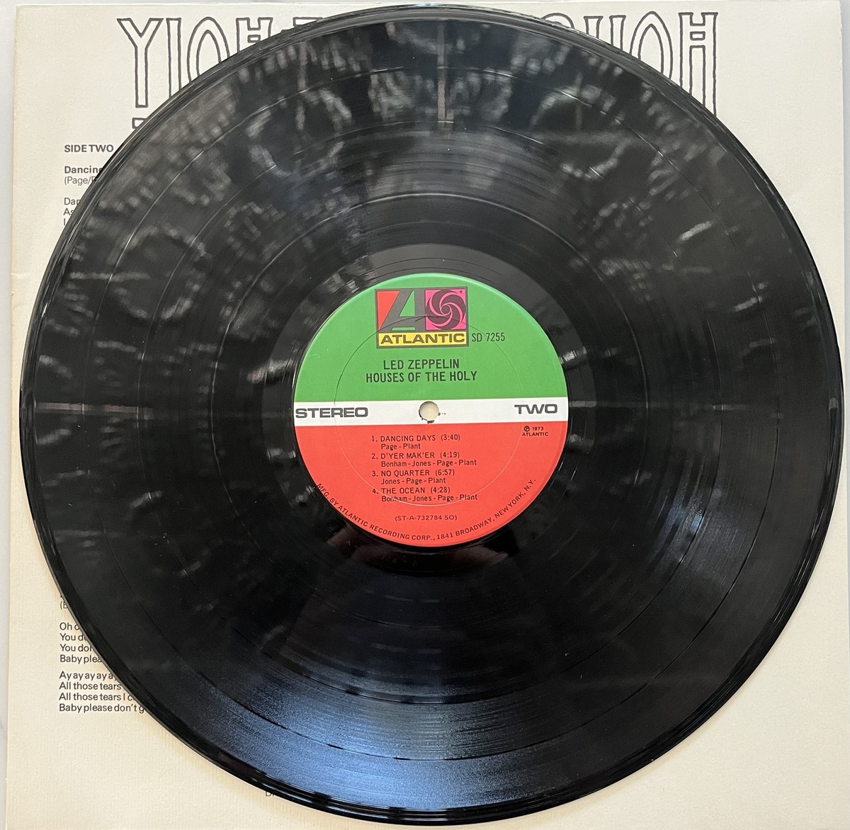 Led Zeppelin Houses Of The Holy LP, Album, Club, PR, 1st Pressing