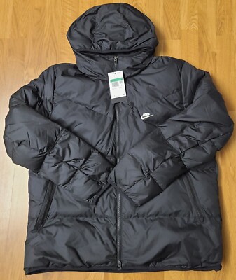 $200 Nike Sportswear Down Fill Storm-Fit Black Jacket DD6795-010