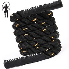Heavy Jump Ropes for Fitness 5LB Weighted Adult Skipping Rope Exercise Battle...