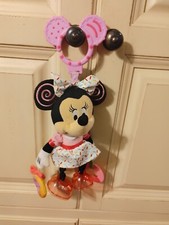 Disney Baby Minnie Mouse Activity Toy Pink Rattle Rings  Teether 12