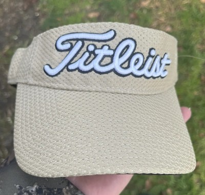 Titleist Tan Baseball Golf Golfer Outdoor Cap Viser StrapBack embroidered 
