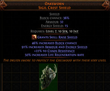💥Path Of Exile 2💥Dawn Of The Hunt💥 Shield💥Oaksworn Sigil Crest Shield