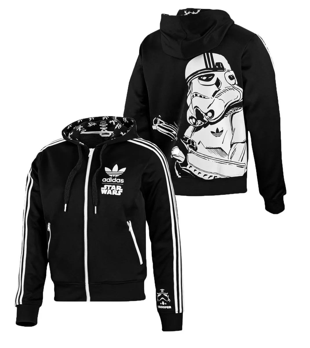 Adidas Stormtrooper Jacket Flock Track hoodie Black P99646 | eBay