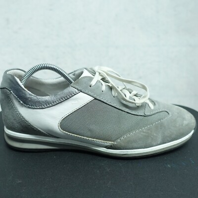 Valleverde Comfort Sneaker Shoes Unisex Size 42 Gray/White Lace Up Closure