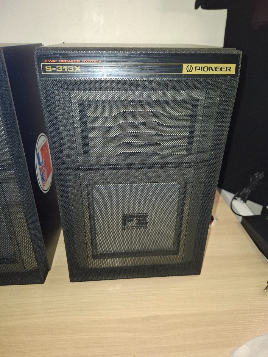 PIONEER S-313X Flat Square Bookshelf Speakers 2-Way 70W 6 Ohm