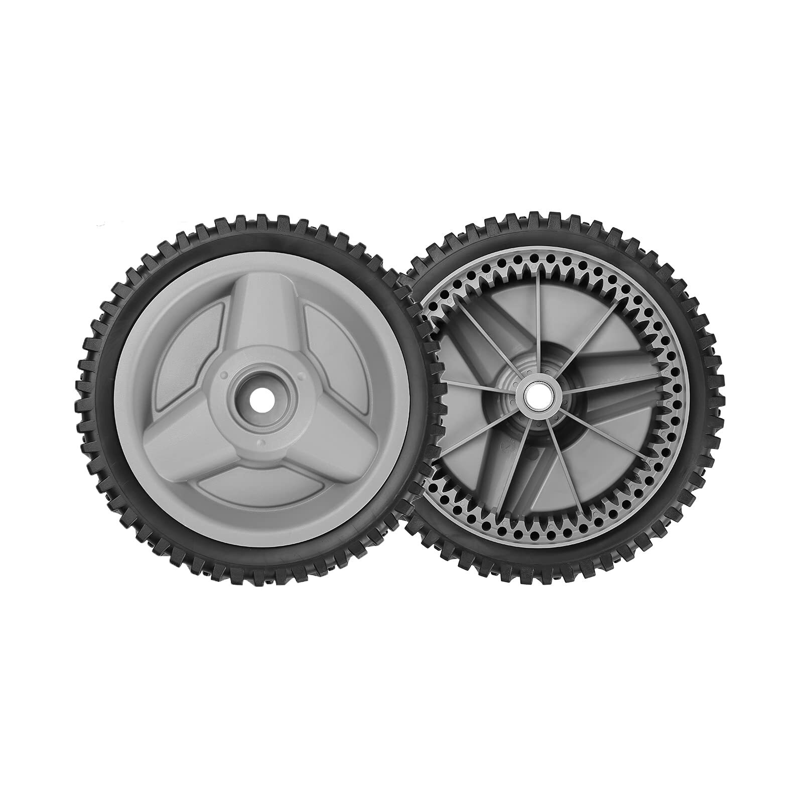 Front Drive Wheels for Husqvarna HU700F Mower - 2 Pack - Gray Tires