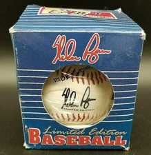 Rare 1996 Nolan Ryan Signed Baseball Limited Edition Fotoball, Texas Rangers 