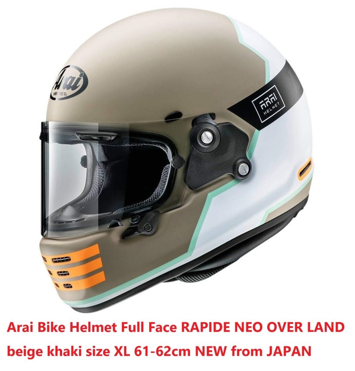 Arai RAPIDE NEO OVER LAND ベージュ・カーキ Arai Bike Helmet Full Face RAPIDE NEO OVER LAND beige khaki