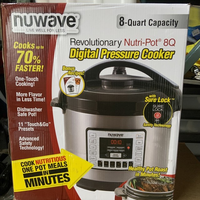 NuWave 8 Quart Digital Pressure Cooker Model 33201 for sale online eBay