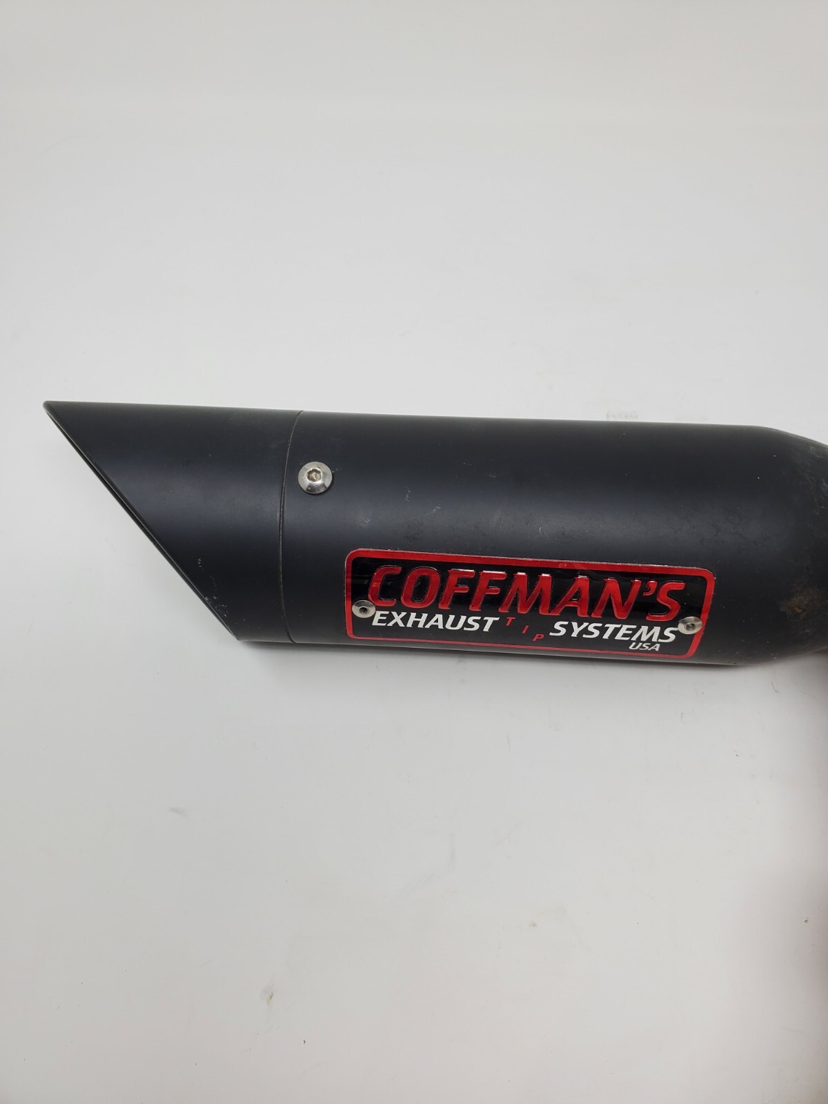 Used Coffman Shorty Exhaust Slip On Muffler Stainless Baffle eBay
