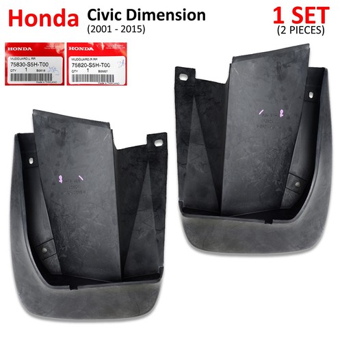 Fits Honda Civic Dimension Sedan 2001 05 Lh+Rh Rear Mud Splash Guard - Picture 4 of 11