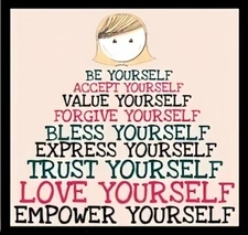 Be Yourself Accept Value Bless Express Trust Love Empower Refrigerator MAGNET