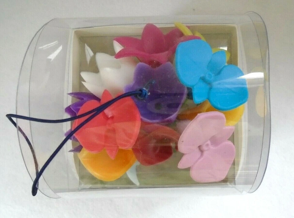 Juego de 12 dijes o bridas de cable Trudeau Duo Tono Floral para vino Foto 3 de 4