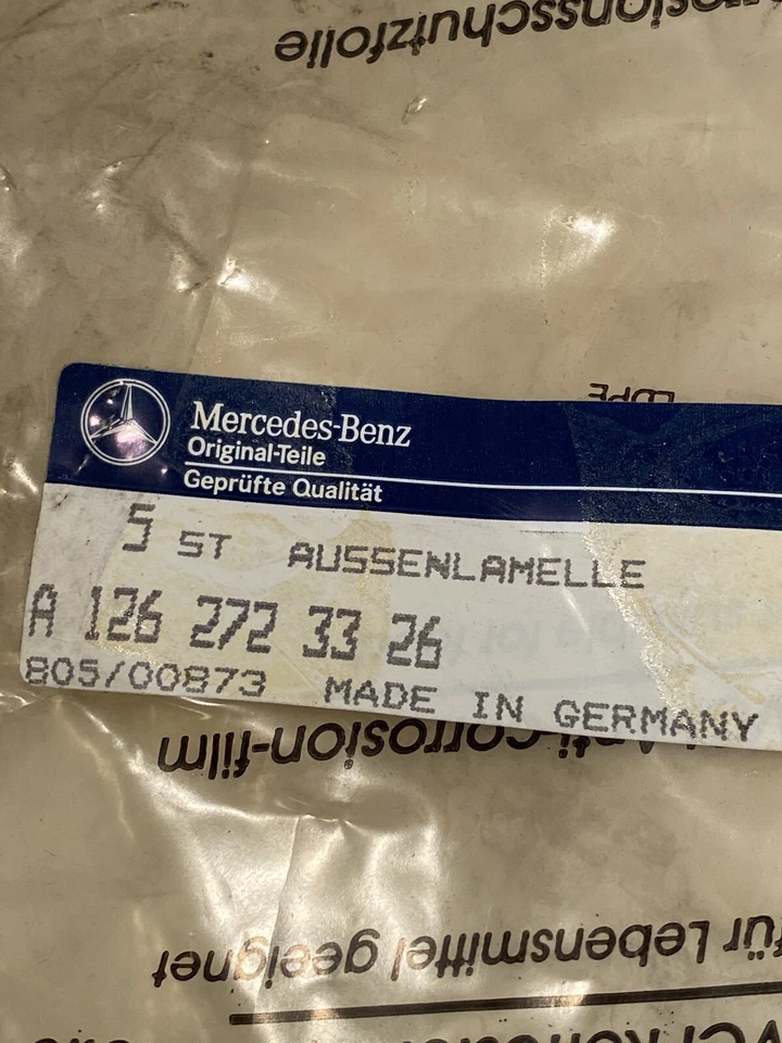 DISCO ESPACIADOR EMBRAGUE MERCEDES 5MM TRANSMISIÓN AUTOMÁTICA W126 W123 300D 300TD CD 300SE 420SEL Foto 2 de 4