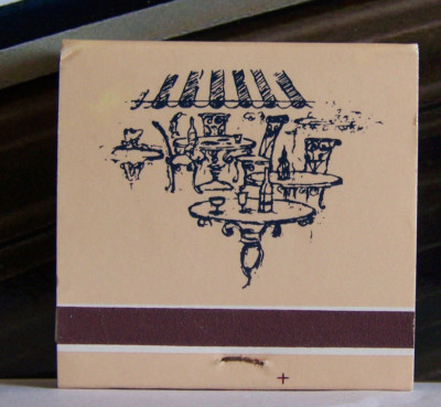Rare Vintage Matchbook Cover S2 New York Central Park Cafe de la Paix Tables
