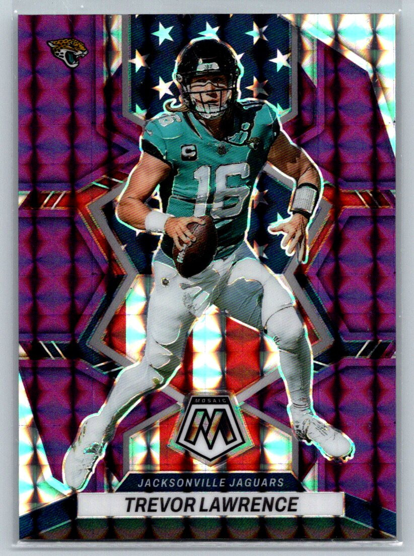 2022 Mosaic Purple Refractor 267 Trevor Lawrence NP /49 National Pride TC2417