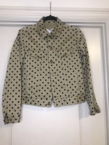 Comme des Garcons robe de chambre 1999 Chore Coat Denim Polka Dot Medium Womens