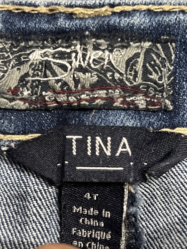 EUC Silver Jeans Tina Shorts 4T Medium Wash Bermuda Denim Jean Stretch - Picture 5 of 5