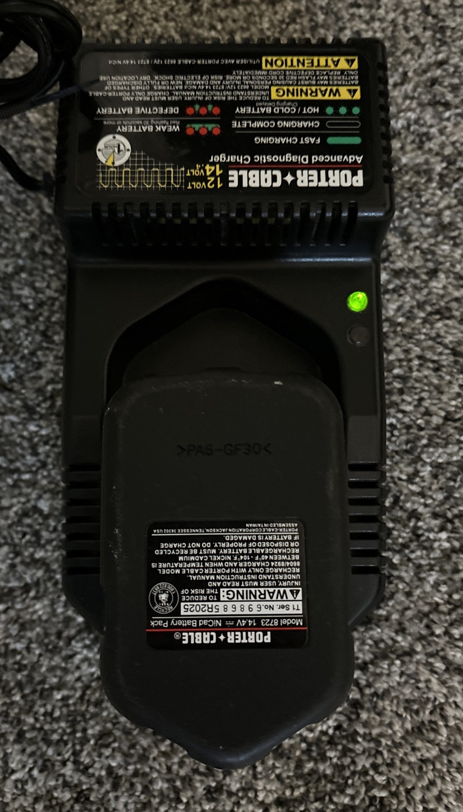 Porter Cable Battery Charger 8604 With 3 Batteries Model 8623, 8723 12V14.4V eBay