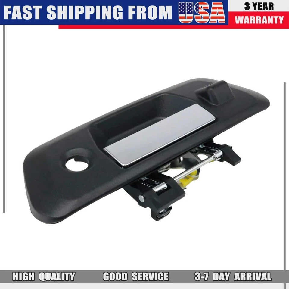 Rear Tailgate Handle W Key+Camera Hole Black For 2015-2019 Nissan NP300 Frontier - Image 2 of 4