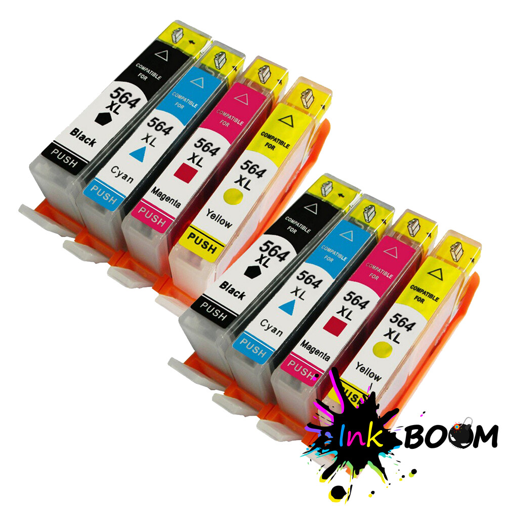 8 Ink Cartridge replace for HP 564XL Photosmart C309 7510 7515 7520 7525 5520