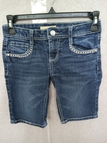 MUDD Girls Blue Denim Shorts Size 10 (241) - Picture 7 of 12