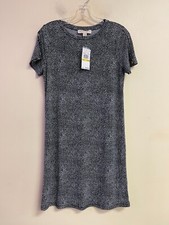 NWT Michael Michael Kors Womens True Navy Blue Animal Shift Dress Size XS V13
