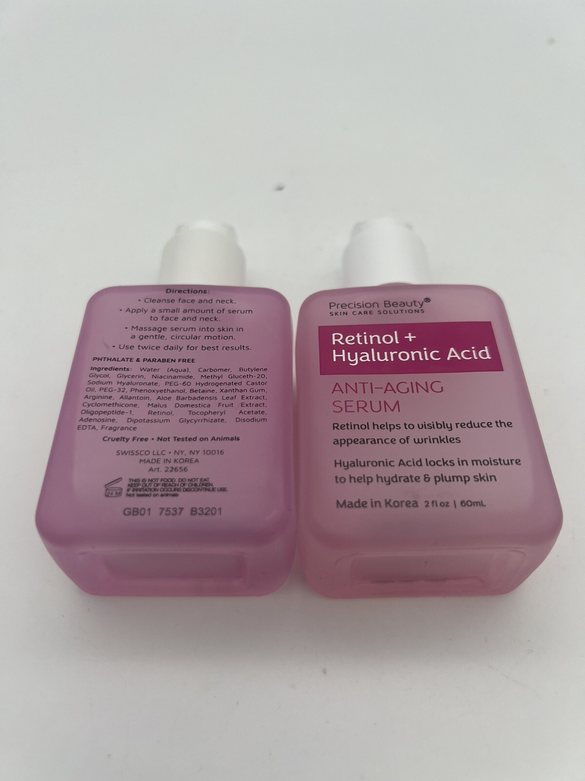 Precision Beauty Retinol + Hyaluronic Acid AntiAging Serum 2 fl oz Lot
