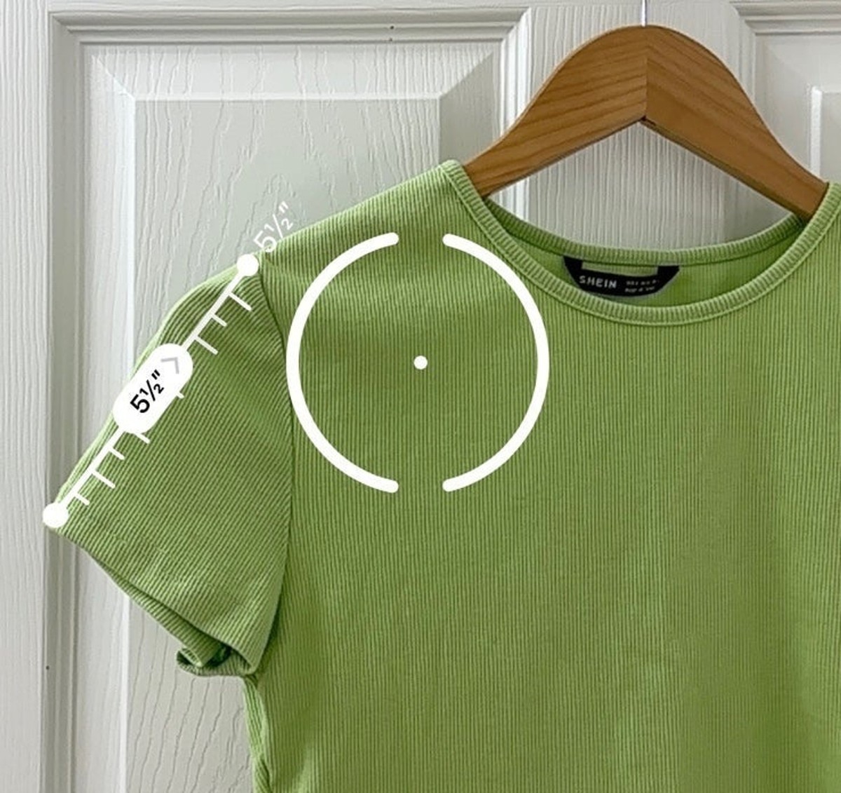 【CFCL】SHORT SLEEVE CROPPED TEE SHIRT Lime Green Ribbed Short Sleeve Crop Top T-Shirt | eBay