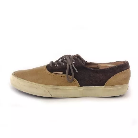 Brown leather top vans mens shoes