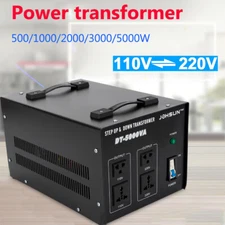 Heavy Duty 5000W Voltage Transformer Step Up/Down 110V to 220V Converter