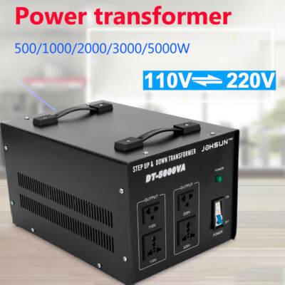 Heavy Duty 5000W 10000W Voltage Transformer Step Up/Down 110V to 220V Converter