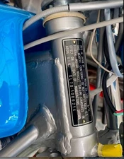 Motorcycle  ID Plate Emblem TAG Custom Engraved 