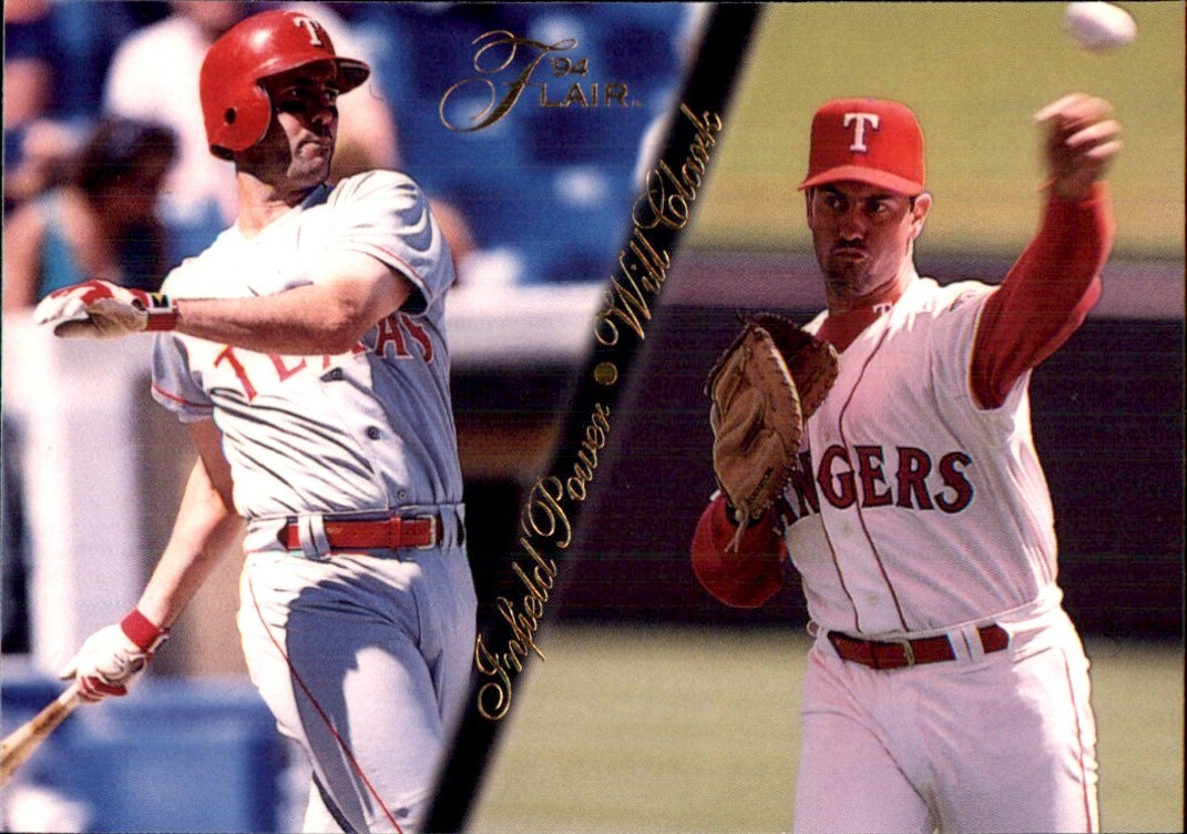 Will Clark TEXAS RANGERS 1994 Fleer Flair Infield Power #2 INSERT