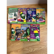 VeggieTales VHS 7 Lot: A Very Silly Sing-Along King George The Ducky Larry Boy