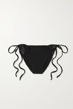 Cult Gaia Dylan Crochet Bikini Bottoms Black Size Medium 148 NWT