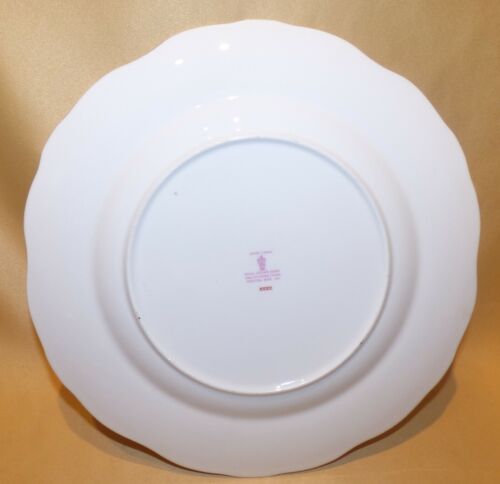 ROYAL CROWN DERBY PINXTON ROSE 10 1/2" DINNER PLATE 1970 - Picture 2 of 3