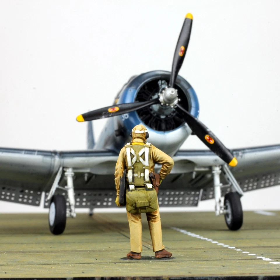 PreSale Set 06 1:48 Painted US Navy Fighter Pilots WW2 (No aircraft & base) - Image 3 of 4