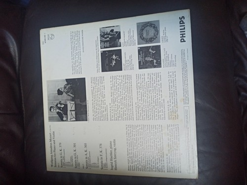 Mozart Sonatas For. Piano Ingrid Haebler Henryk Szeryng 6500 143 Vinyl Record Lp - Picture 2 of 3