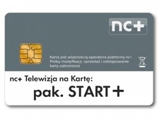 Pakiet Start+ Telewizja na kartę NC+3 miesiąc zasilenie doladowanie doładowanie