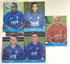 5 Southport United FC Football Club Postcard Size Pen Pics 1990’s