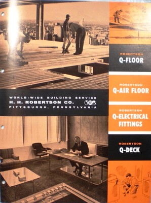 1963 Robertson Q-Floor Q-Deck GALBESTOS Catalog ASBESTOS Roofing